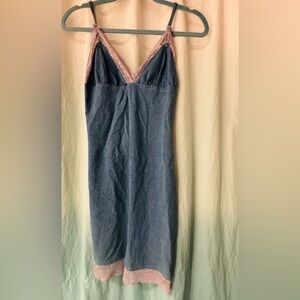 Emory Park-Lace-Trimmed Mini Dress